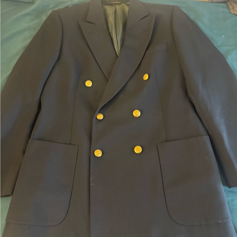 Men’s Double Breasted Ralph Lauren Navy Blazer